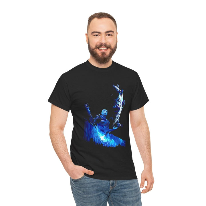 Magical Fantasy Unisex Heavy Cotton Tee - Vibrant Graphic Design - Black - S - Magical Fantasy Unisex Heavy Cotton Tee - Vibrant Graphic Design - Tatoo Tee