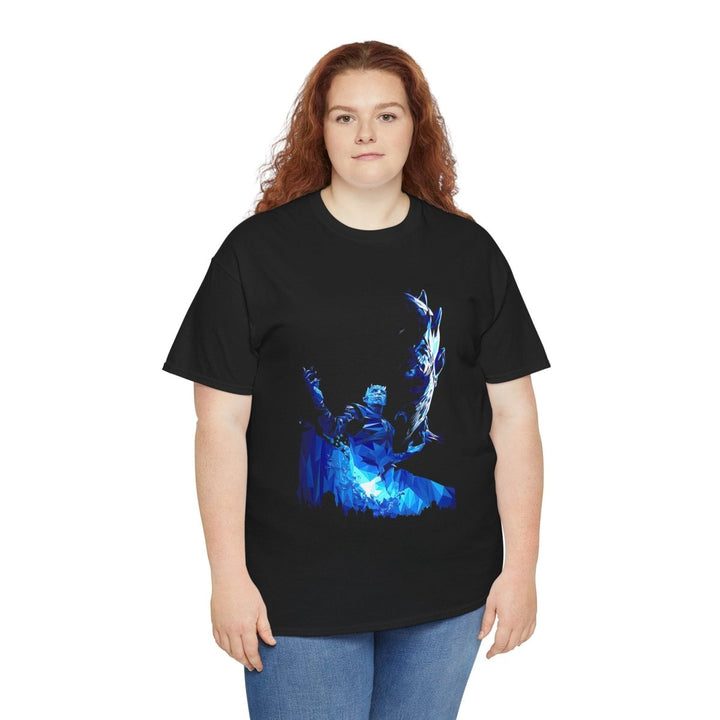 Magical Fantasy Unisex Heavy Cotton Tee - Vibrant Graphic Design - Black - S - Magical Fantasy Unisex Heavy Cotton Tee - Vibrant Graphic Design - Tatoo Tee
