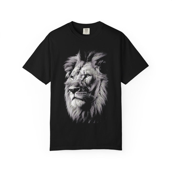 Majestic Lion Graphic Unisex T-Shirt - Perfect for Animal Lovers - Black - S - Majestic Lion Graphic Unisex T-Shirt - Perfect for Animal Lovers - Tatoo Tee
