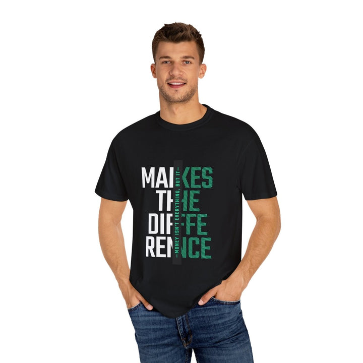 Make a Difference T-Shirt, Motivational Tee, Unisex Cotton Shirt - Navy - S - Make a Difference T-Shirt, Motivational Tee, Unisex Cotton Shirt - Tatoo Tee