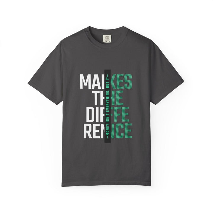 Make a Difference T-Shirt, Motivational Tee, Unisex Cotton Shirt - Navy - S - Make a Difference T-Shirt, Motivational Tee, Unisex Cotton Shirt - Tatoo Tee