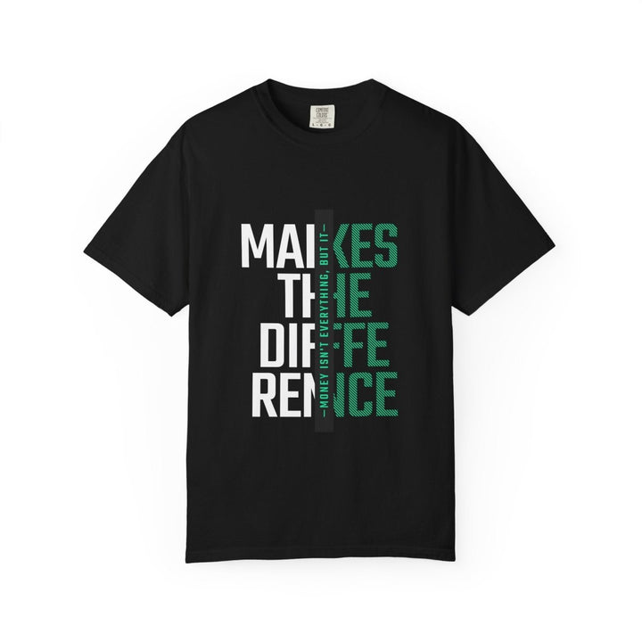 Make a Difference T-Shirt, Motivational Tee, Unisex Cotton Shirt - Navy - S - Make a Difference T-Shirt, Motivational Tee, Unisex Cotton Shirt - Tatoo Tee