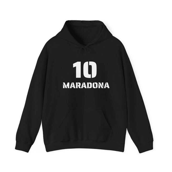 Maradona 10 Unisex Heavy Blend™ Hoodie - Tribute Sweatshirt for Soccer Fans - Black - S - Maradona 10 Unisex Heavy Blend™ Hoodie - Tribute Sweatshirt for Soccer Fans - Tatoo Tee