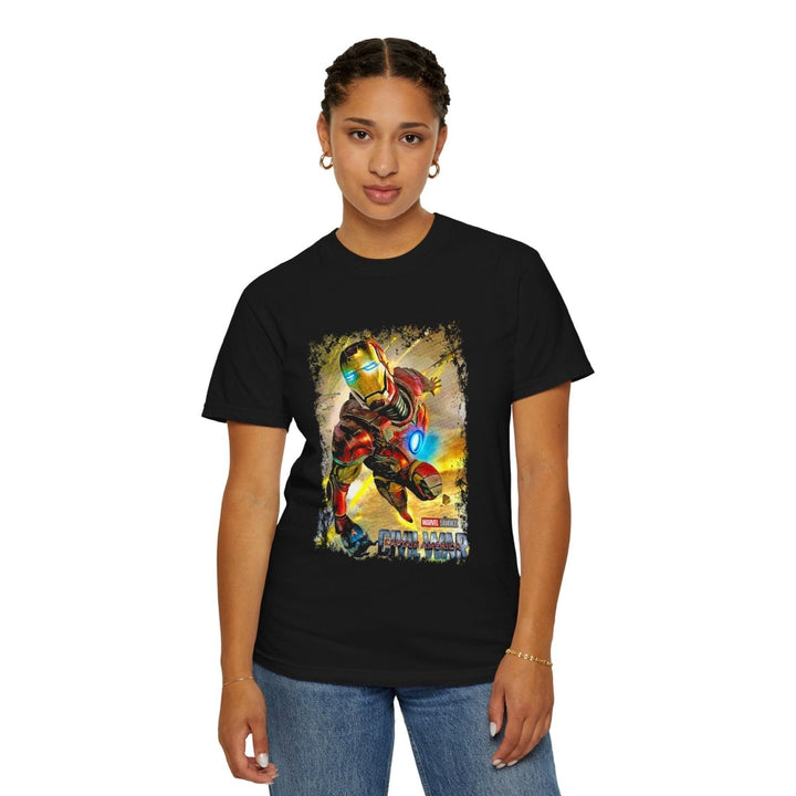 Marvel Inspired Unisex T-Shirt, Superhero Tee, Gift for Fans - Black - S - Marvel Inspired Unisex T-Shirt, Superhero Tee, Gift for Fans - Tatoo Tee