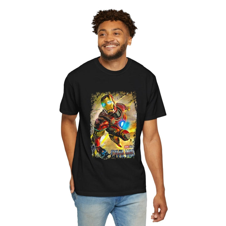Marvel Inspired Unisex T-Shirt, Superhero Tee, Gift for Fans - Black - S - Marvel Inspired Unisex T-Shirt, Superhero Tee, Gift for Fans - Tatoo Tee