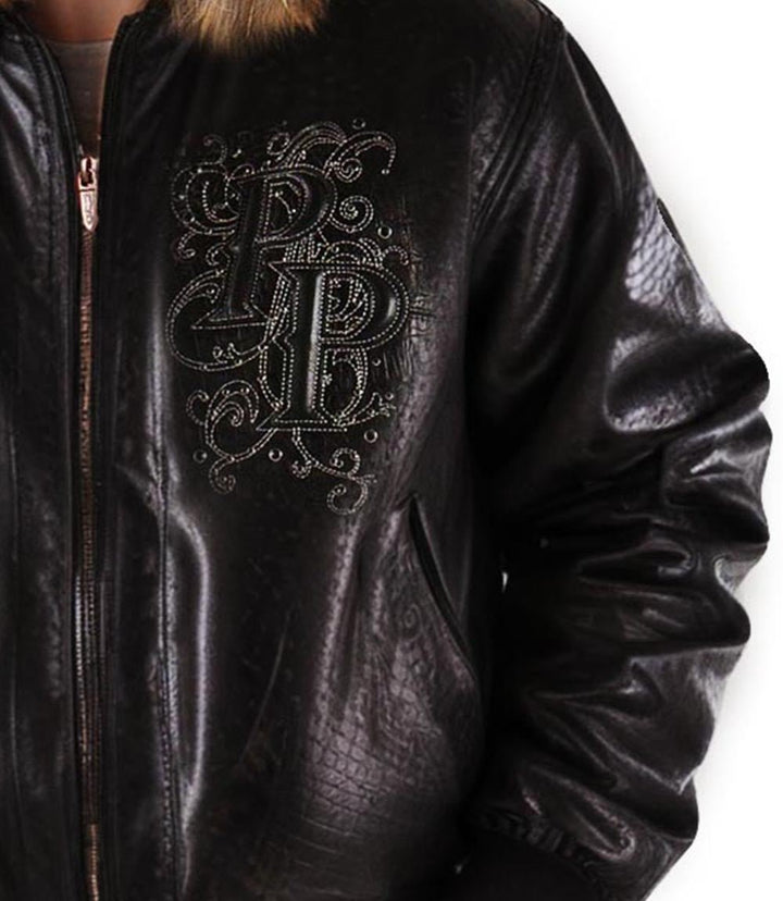 MB Black Leather Jacket with Hood - XXS - MB Black Leather Jacket with Hood - Tatoo Tee