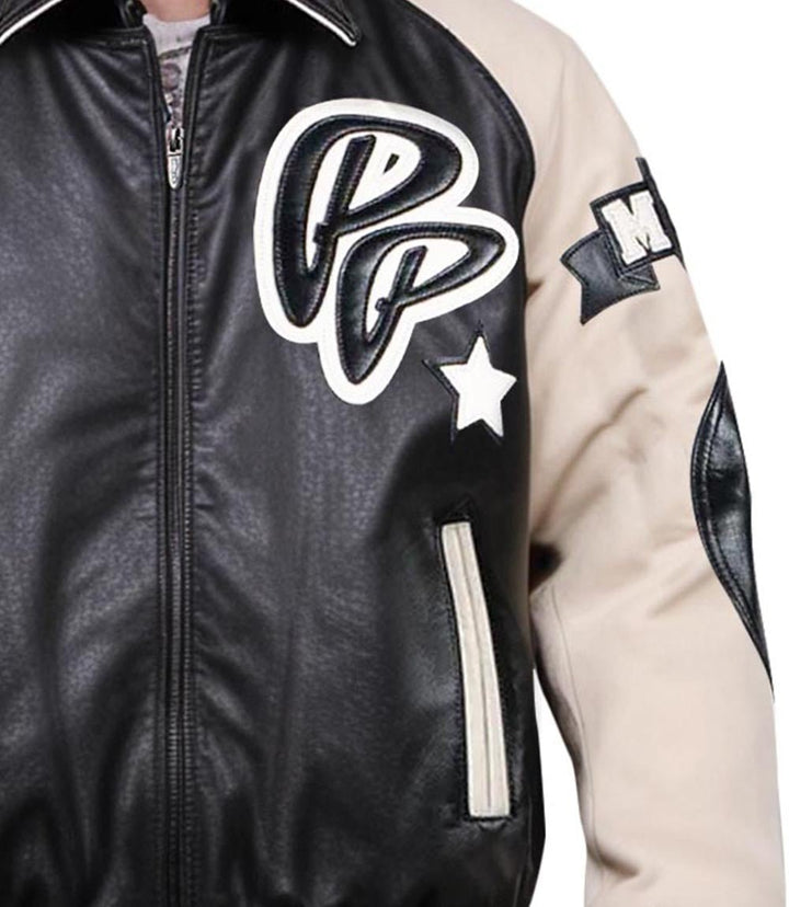 MB Soda Club Black Leather Jacket - XXS - MB Soda Club Black Leather Jacket - Tatoo Tee