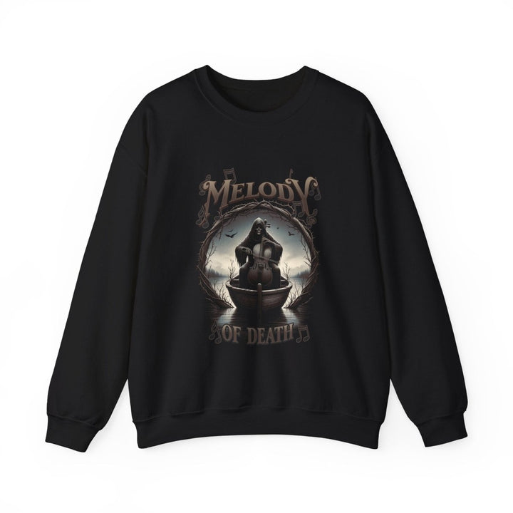 Melody of Death Unisex Sweatshirt - Dark Aesthetic Crewneck - S - Black - Melody of Death Unisex Sweatshirt - Dark Aesthetic Crewneck - Tatoo Tee