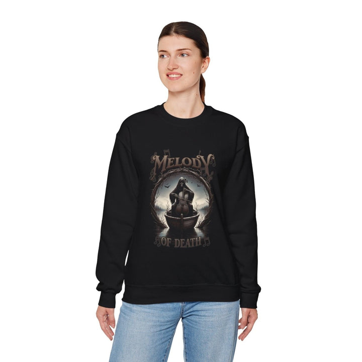 Melody of Death Unisex Sweatshirt - Dark Aesthetic Crewneck - S - Black - Melody of Death Unisex Sweatshirt - Dark Aesthetic Crewneck - Tatoo Tee