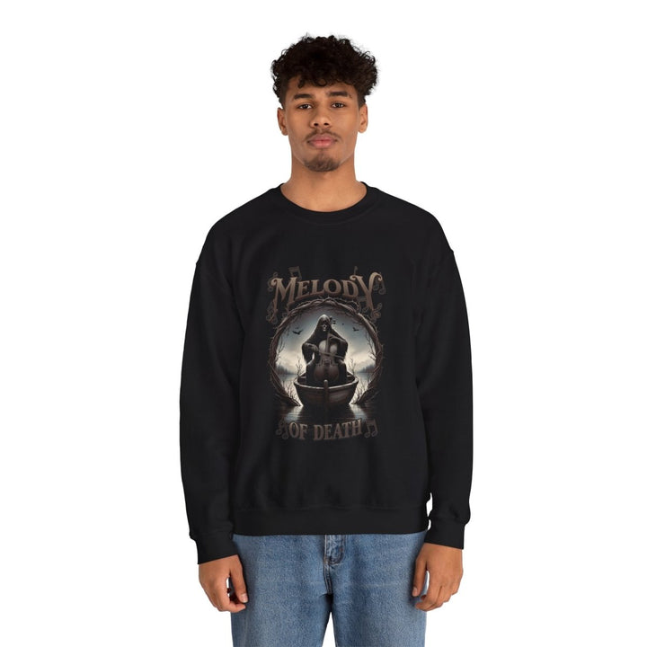 Melody of Death Unisex Sweatshirt - Dark Aesthetic Crewneck - S - Black - Melody of Death Unisex Sweatshirt - Dark Aesthetic Crewneck - Tatoo Tee
