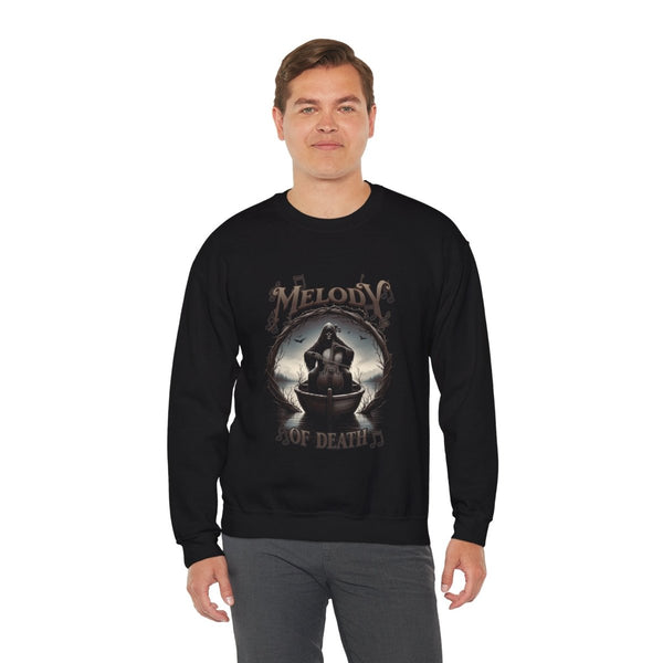 Melody of Death Unisex Sweatshirt - Dark Aesthetic Crewneck - S - Black - Melody of Death Unisex Sweatshirt - Dark Aesthetic Crewneck - Tatoo Tee