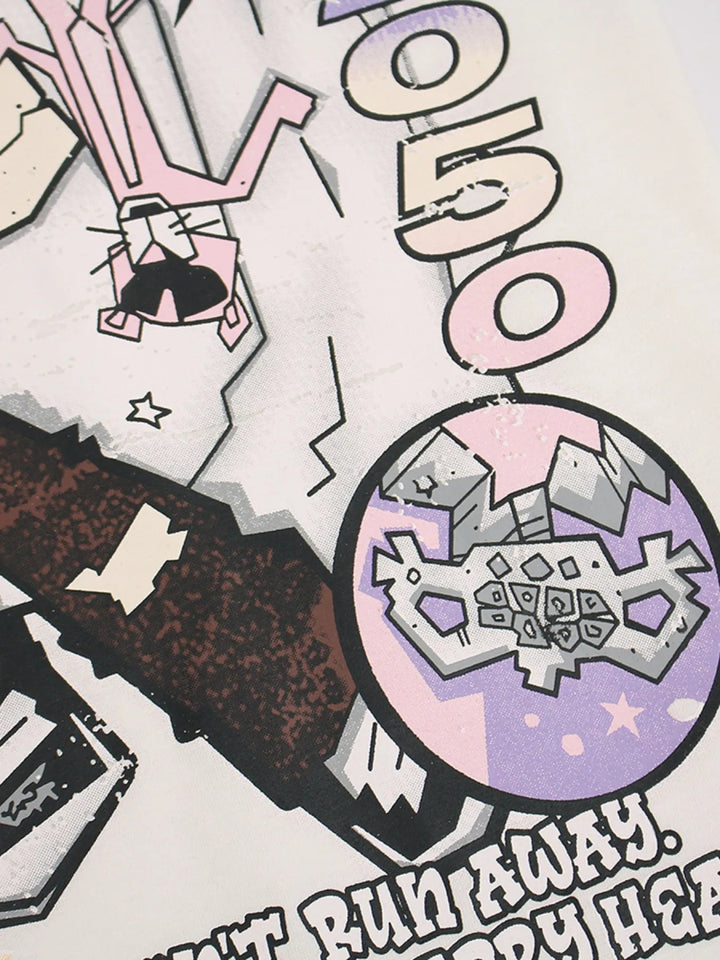 Men's Anime Graphic Oversized T-Shirt - White - M - 95ae955ed44f4847abb2d57510e7a504 - Max - Origin - Tatoo Tee