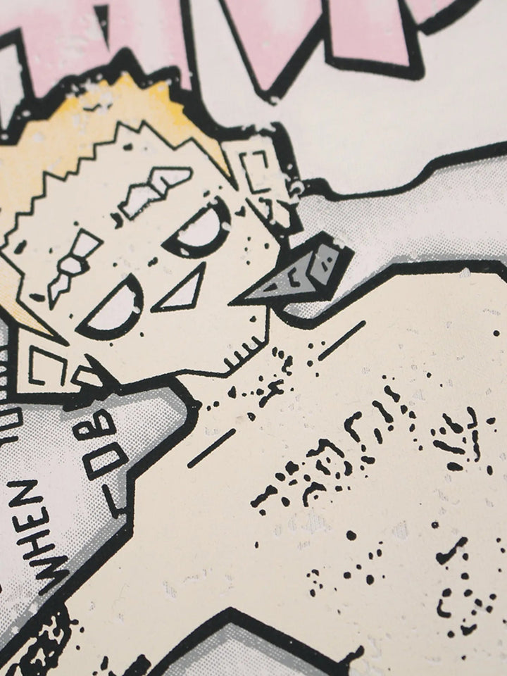 Men's Anime Graphic Oversized T-Shirt - White - M - 9b4a369e0b984df1ac8b24cef2b62316 - Max - Origin - Tatoo Tee