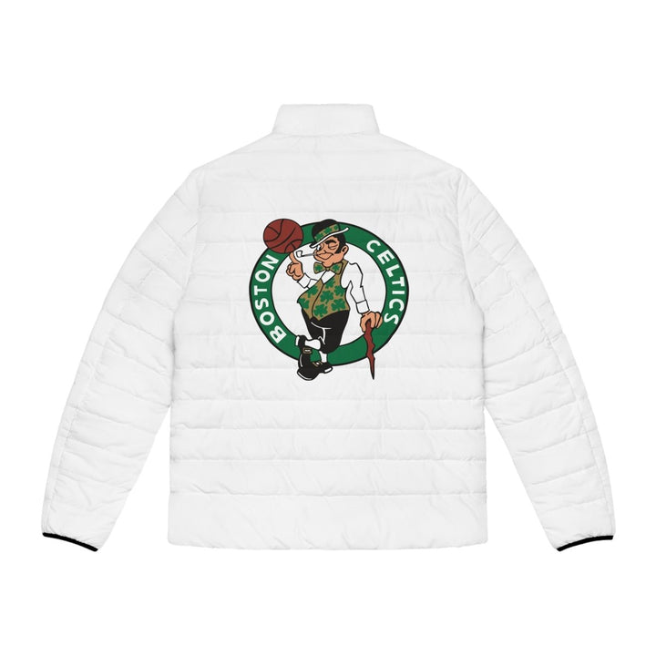 Men's Boston Celtics Puffer Jacket - Stylish Winter Outerwear for Fans - S - Black zipper - Men's Boston Celtics Puffer Jacket - Stylish Winter Outerwear for Fans - Tatoo Tee