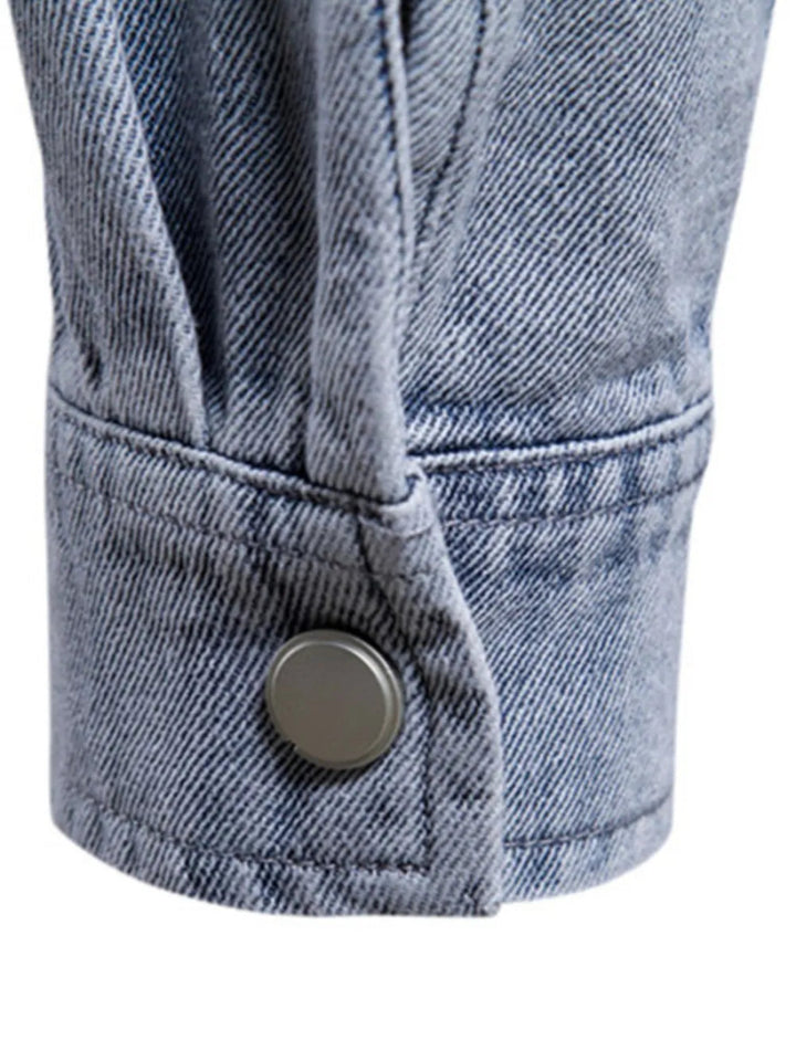 Men's Button Down Chest Pocket Denim Jacket - Light - S - 7aeaec21 - 4ed6 - 43be - 93a3 - be971c65f0d2 - Max - Tatoo Tee
