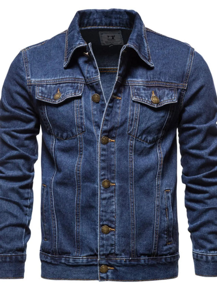 Men's Button Down Long Sleeve Denim Jacket - Medium - S - ab70a4f7 - e972 - 4182 - b311 - 7071c30e032b - Max - Tatoo Tee