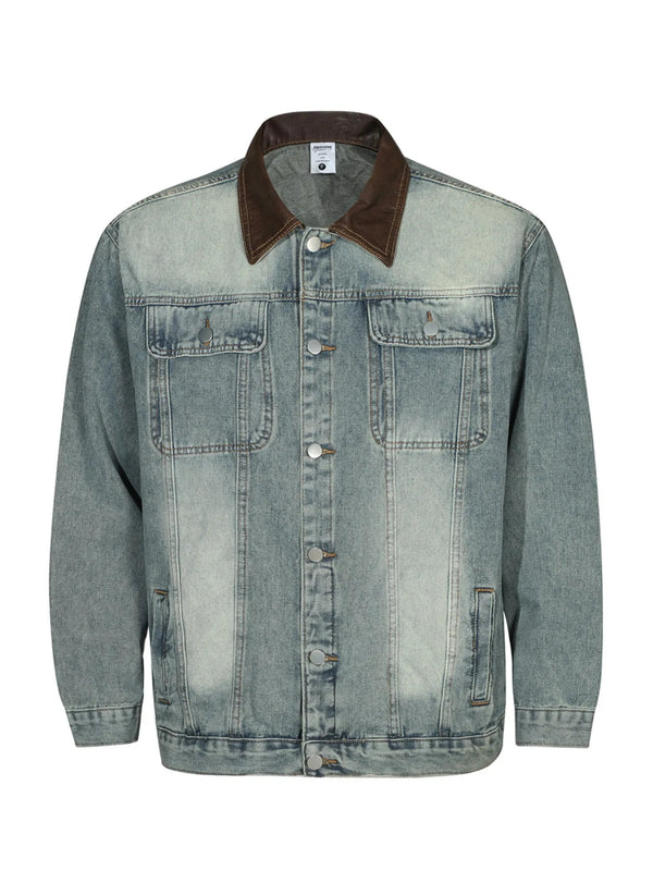 Men's Button Up Long Sleeve Denim Jacket - Blue - M - 23ddff4b47b0479987871edc5e4bb39c - Max - Origin - Tatoo Tee