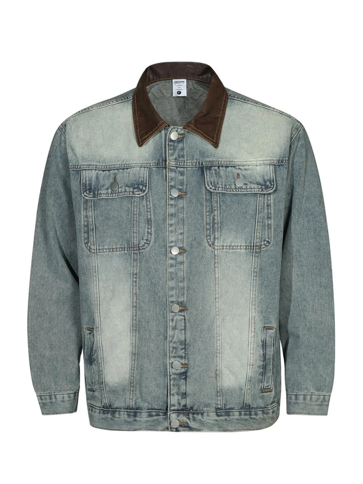 Men's Button Up Long Sleeve Denim Jacket - Blue - M - 23ddff4b47b0479987871edc5e4bb39c - Max - Origin - Tatoo Tee