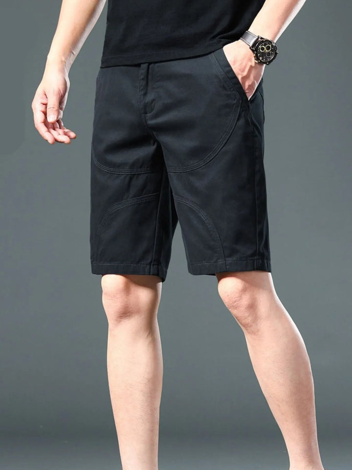 Men's Casual Pocketed Shorts - Black - 28 - 94ed3b44 - 4de1 - 4c5a - 88c3 - cbddb519d1a3 - Max - Origin - Tatoo Tee