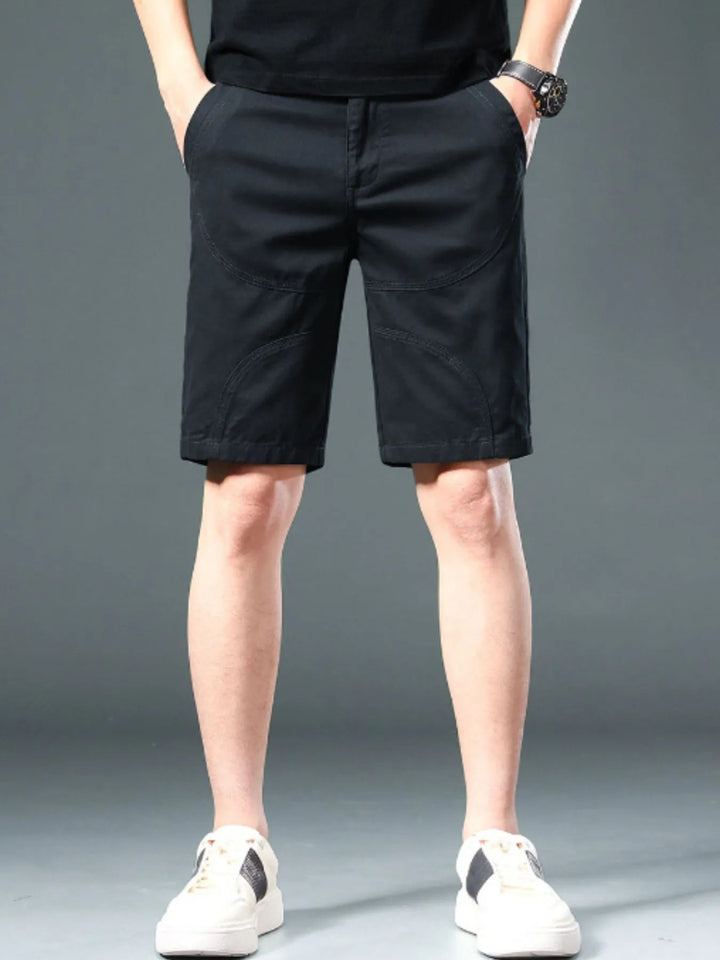 Men's Casual Pocketed Shorts - Black - 28 - 48b8d335 - 57ee - 4e93 - acf1 - b8bf4affa3d9 - Max - Origin - Tatoo Tee