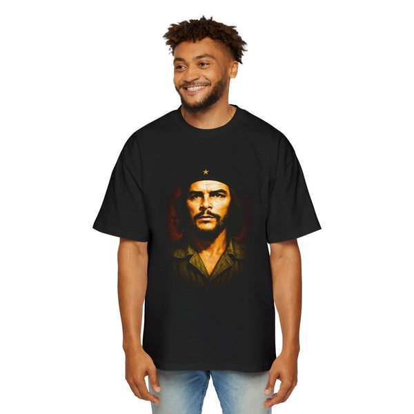 Men's Che Guevara Heavy Oversized Tee - S - Black - Men's Che Guevara Heavy Oversized Tee - Tatoo Tee