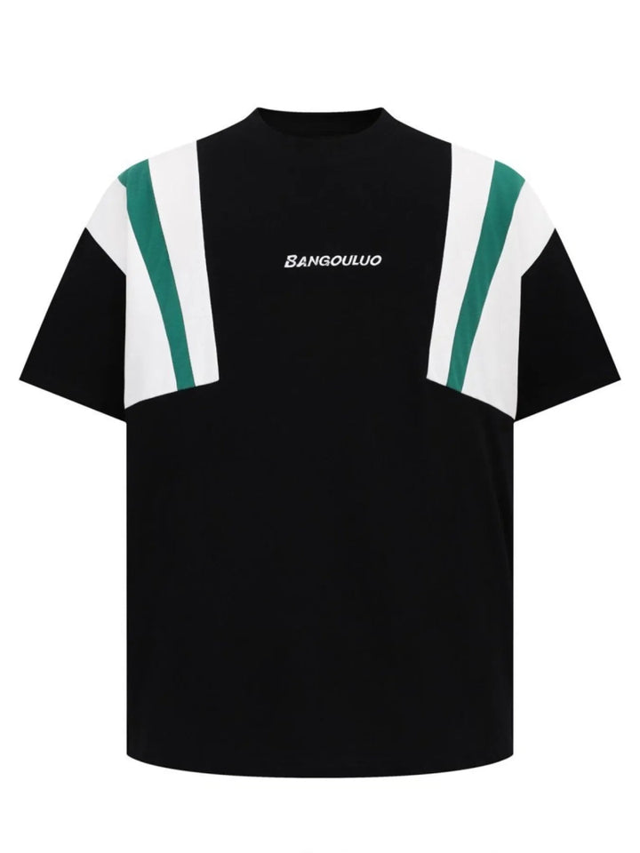 Men's Contrast Short Sleeve Oversized T-Shirt - Black - S - 9532680f6d84417ba5410c7101da6700 - Max - Origin - Tatoo Tee