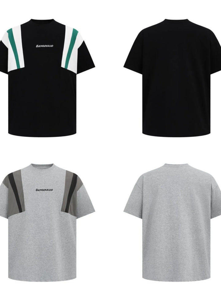 Men's Contrast Short Sleeve Oversized T-Shirt - Black - S - 10449fedcc3645c4bf31d931c36b3a3b - Max - Origin - Tatoo Tee