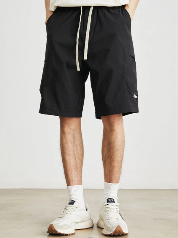 Men's Drawstring Wide Leg Shorts - Black - 29 - 2863044d - 7a9d - 4abc - 8448 - 4dadb6c21ca5 - Max - Origin - Tatoo Tee