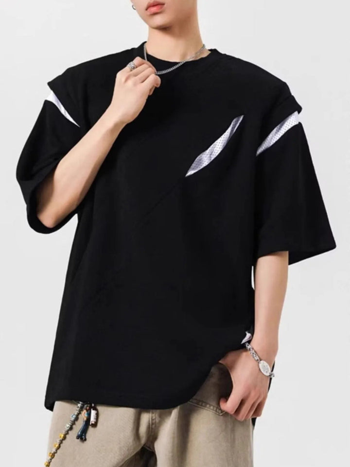 Men's Full Size Oversized Streetwear Short Sleeve T-Shirt Plus Size - Black - S - 0d230521 - e554 - 4512 - 8b25 - d11c6858c078 - Max - Origin - Tatoo Tee