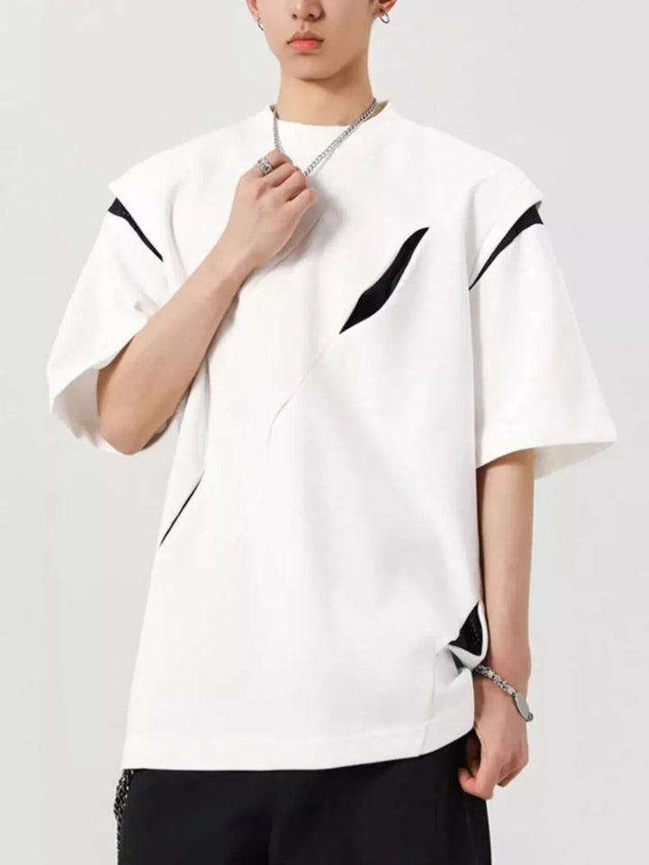 Men's Full Size Oversized Streetwear Short Sleeve T-Shirt Plus Size - White - S - b62b1f3b - ff8c - 4264 - a59a - b810988ca724 - Max - Origin - Tatoo Tee