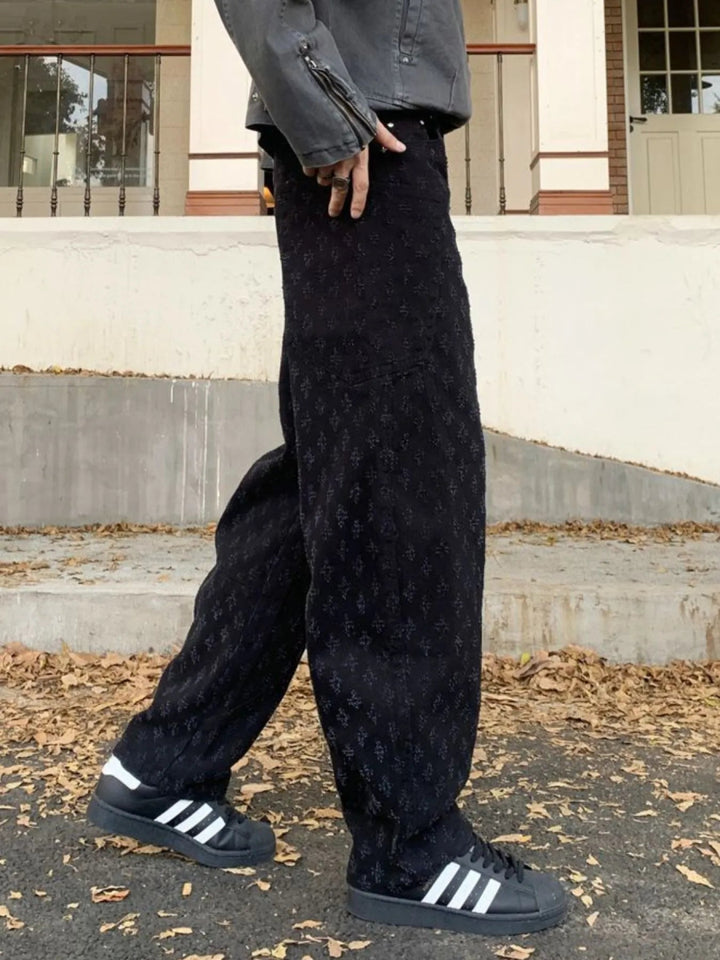 Men's Full Size Relaxed Fit Wide Leg Jeans Plus Size - Black - S - 34574095 - 883b - 4722 - 9cf1 - c6e79b0653f5 - Max - Origin - Tatoo Tee