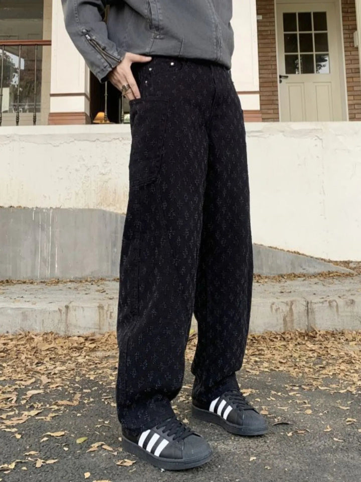 Men's Full Size Relaxed Fit Wide Leg Jeans Plus Size - Black - S - 3ba6427d - 0ced - 4b4f - 8e8b - 4bee8f4e2d0a - Max - Origin - Tatoo Tee