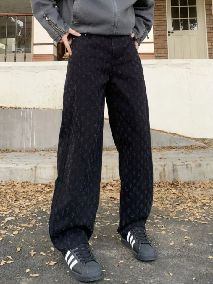 Men's Full Size Relaxed Fit Wide Leg Jeans Plus Size - Black - S - 84a23dc7 - 6458 - 4204 - b5d0 - 71fc4a4ea170 - Max - Origin - Tatoo Tee