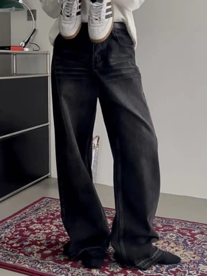 Men's Full Size Wide Leg Jeans Plus Size - Black - S - e254735a - 1e99 - 494c - 91f3 - 04f79053a907 - Max - Origin - Tatoo Tee