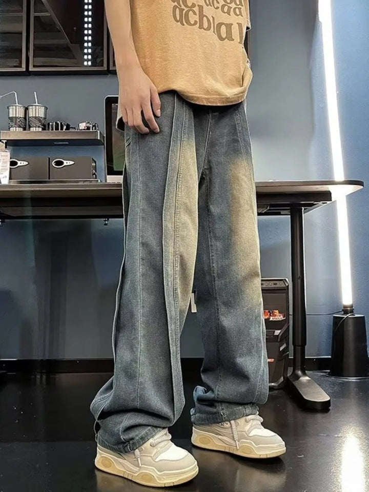 Men's Full Size Wide Leg Jeans Plus Size - Blue - S - 69df4c4ca6064654a67c6ea06f14da97 - Max - Origin - Tatoo Tee