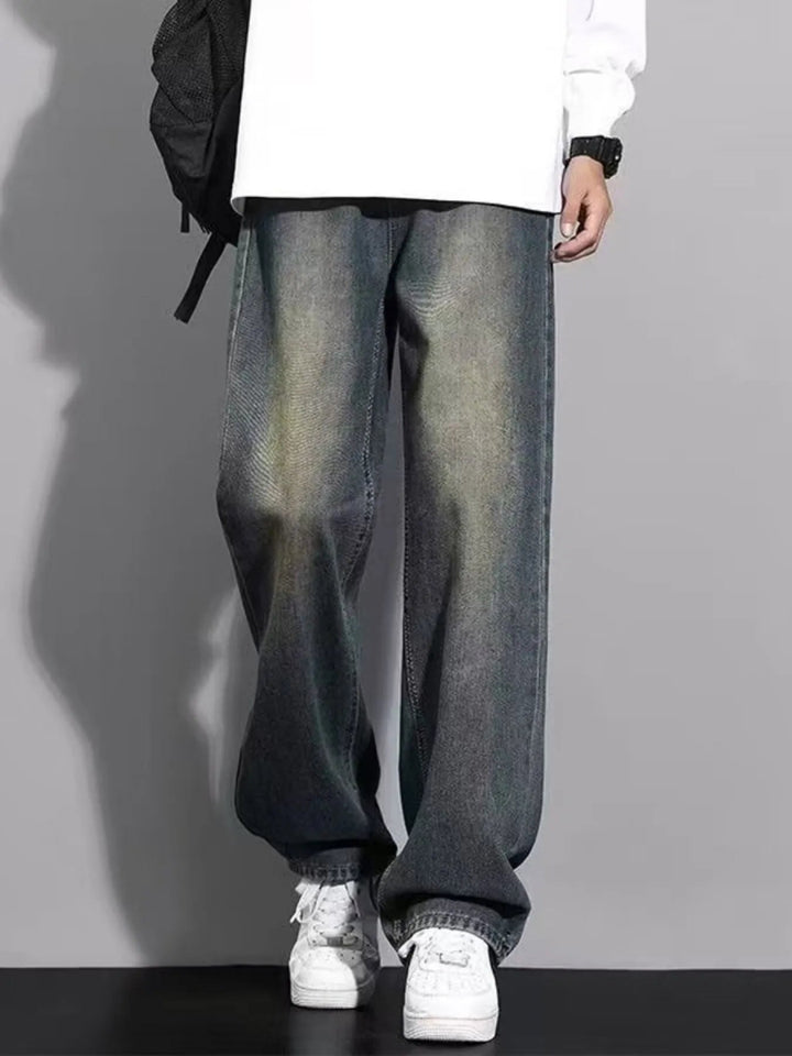 Men's Full Size Wide Leg Jeans Plus Size - Cement Color - S - 9647b0d7010f477db2ee00ccd81cbeaf - Max - Origin - Tatoo Tee