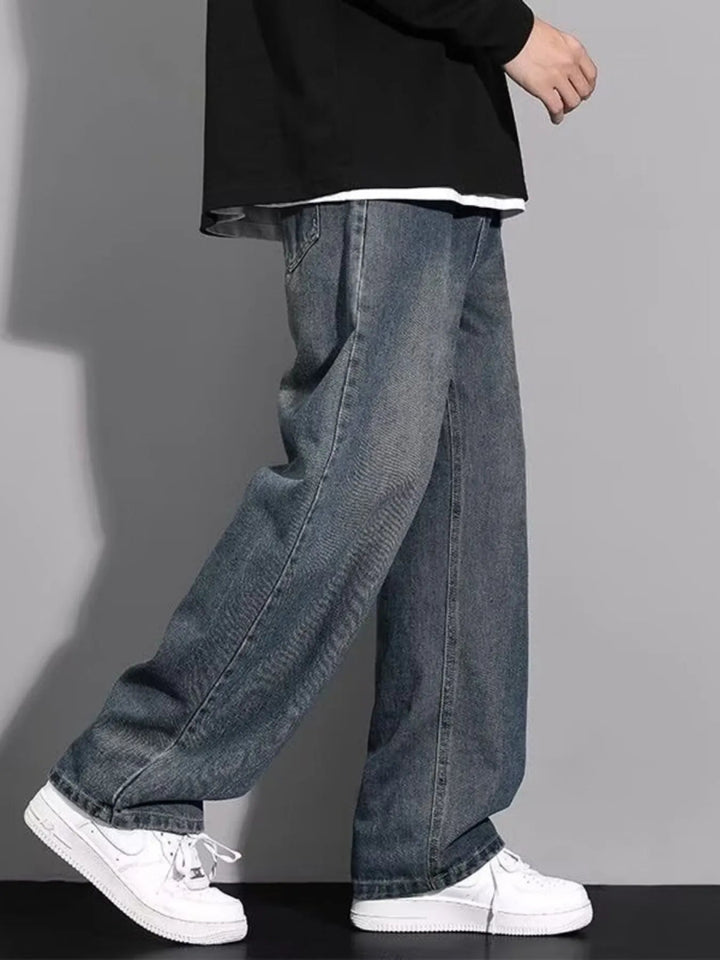 Men's Full Size Wide Leg Jeans Plus Size - Retro - S - 23eb094e85f04c9b955c0cf69711c5d2 - Max - Origin - Tatoo Tee