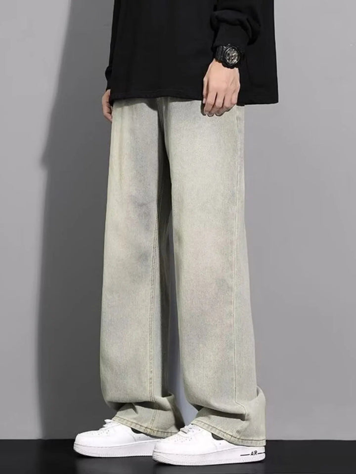 Men's Full Size Wide Leg Jeans Plus Size - Yellow Mud Color - S - fca55ea2b5254894a3e93f68e40dab28 - Max - Origin - Tatoo Tee