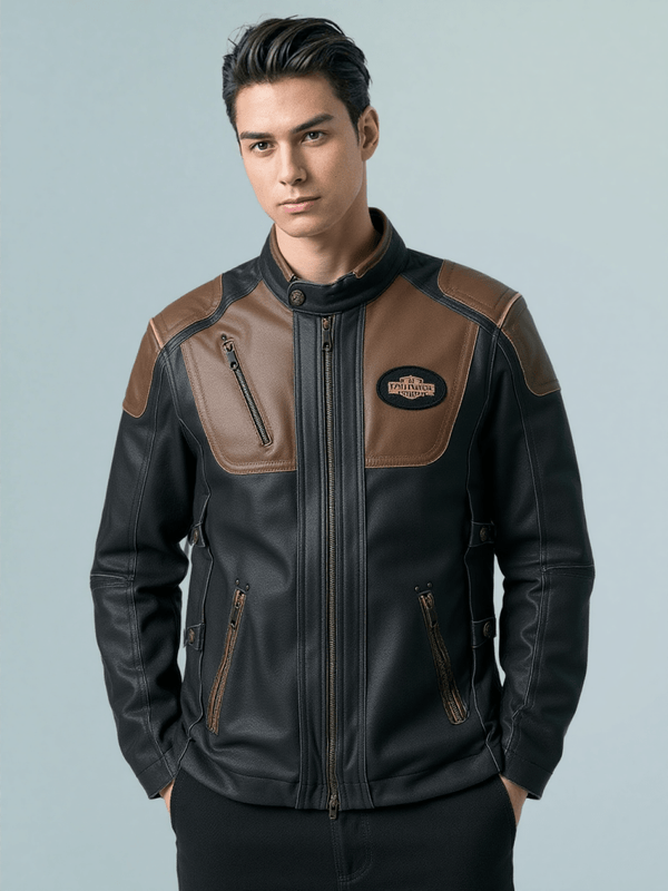 Men’s H - D Triple Vent System Trostel Leather Jacket - Male - XS - Men’s H - D Triple Vent System Trostel Leather Jacket - Tatoo Tee