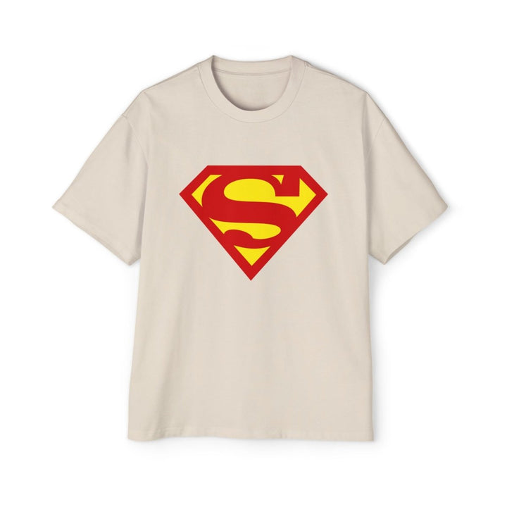 Men's Heavy Oversized Superman Tee - Heroic Graphic Shirt for Comic Fans - S - Midnight Blue - Men's Heavy Oversized Superman Tee - Heroic Graphic Shirt for Comic Fans - Tatoo Tee