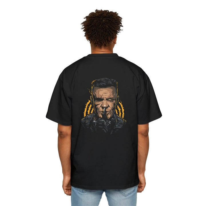Men's Heavy Oversized Tee - Bold Graphic Design for Ultimate Comfort - S - Black - Men's Heavy Oversized Tee - Bold Graphic Design for Ultimate Comfort - Tatoo Tee