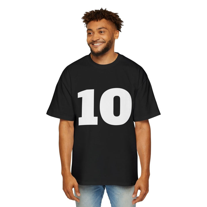 Men's Heavy Oversized Tee - Retro Diego Maradona Graphic Shirt - S - Black - Men's Heavy Oversized Tee - Retro Diego Maradona Graphic Shirt - Tatoo Tee