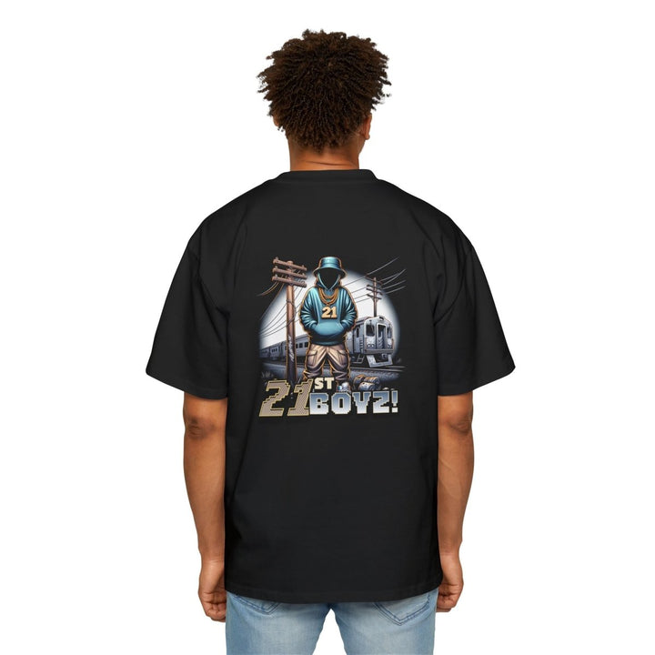 Men's Heavy Oversized Tee with 21st Boyz Design - Casual Streetwear, Graphic Tee, Cool Gift, Summer Fashion, Unique Statement Shirt - S - Black - Men's Heavy Oversized Tee with 21st Boyz Design - Casual Streetwear, Graphic Tee, Cool Gift, Summer Fashion, Unique Statement Shirt - Tatoo Tee