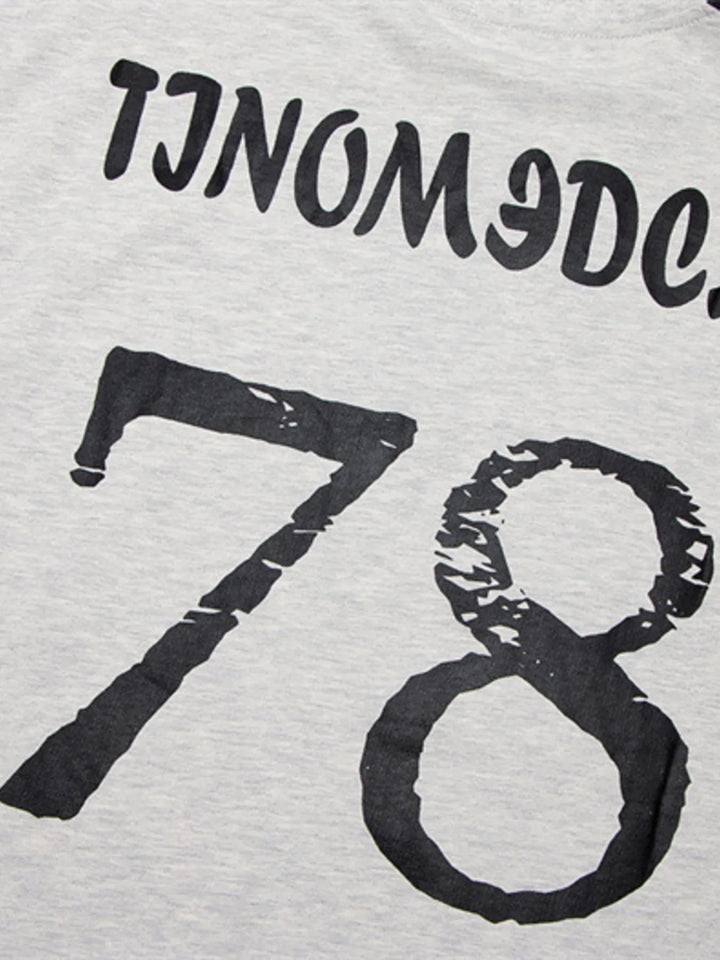 Men's Letter Oversized Long Sleeve T-Shirt - Light Gray - M - a87fa059d7244d8a93a909ed6d9a5621 - Max - Origin - Tatoo Tee