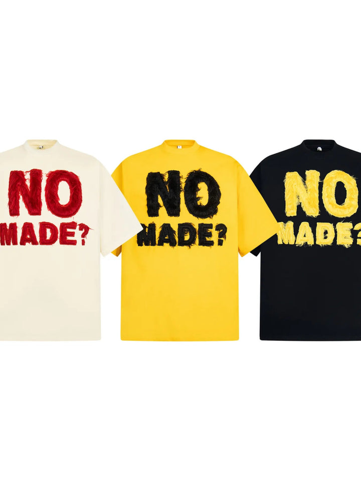 Men's NO MADE? Oversized Short Sleeve T-Shirt - Yellow - M - effffdb4c243409faa06a9cd5a066dc0 - Max - Origin - Tatoo Tee