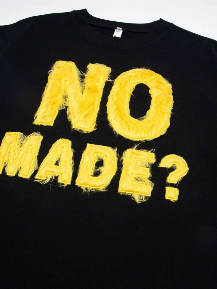 Men's NO MADE? Oversized Short Sleeve T-Shirt - Yellow - M - 075fc2ce4fc948099dd23541ea61f3bd - Max - Origin - Tatoo Tee
