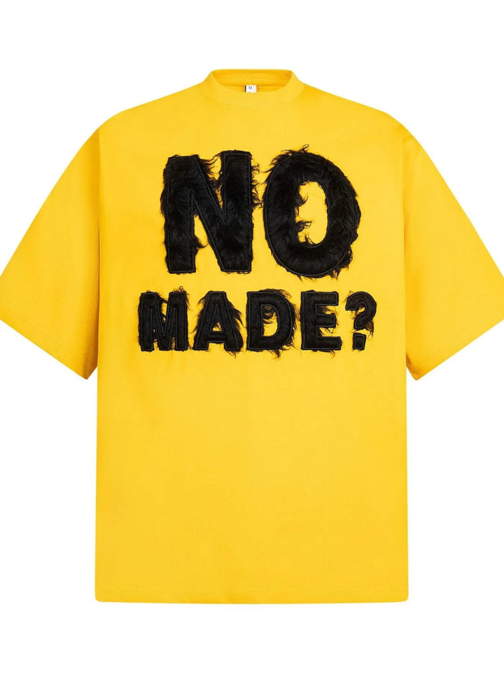 Men's NO MADE? Oversized Short Sleeve T-Shirt - Yellow - M - 04b55e129bea49e3bf7a4a726d40b214 - Max - Origin - Tatoo Tee