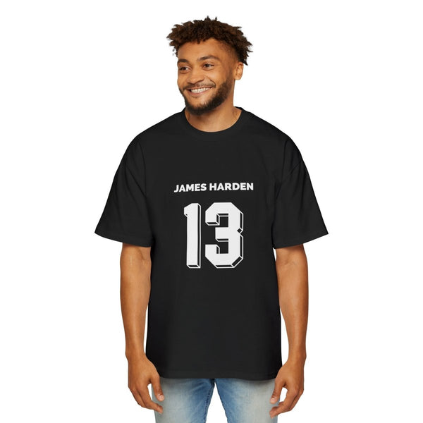 Men's Oversized Basketball Tee - James Harden 13 | Sports Fan Shirt, Cool Summer Apparel - S - Black - Men's Oversized Basketball Tee - James Harden 13 | Sports Fan Shirt, Cool Summer Apparel - Tatoo Tee