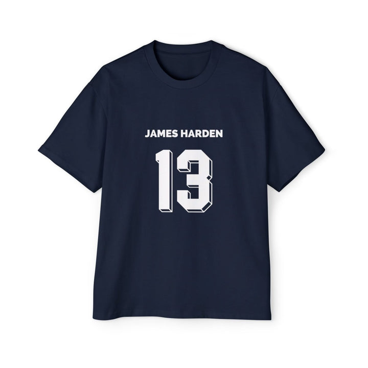 Men's Oversized Basketball Tee - James Harden 13 | Sports Fan Shirt, Cool Summer Apparel - S - Navy - Men's Oversized Basketball Tee - James Harden 13 | Sports Fan Shirt, Cool Summer Apparel - Tatoo Tee