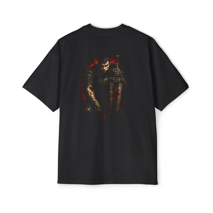 Men's Oversized Graphic Tee - Warrior Design, Comfortable Casual Wear Unisex Fashion - S - Black - Men's Oversized Graphic Tee - Warrior Design, Comfortable Casual Wear Unisex Fashion - Tatoo Tee